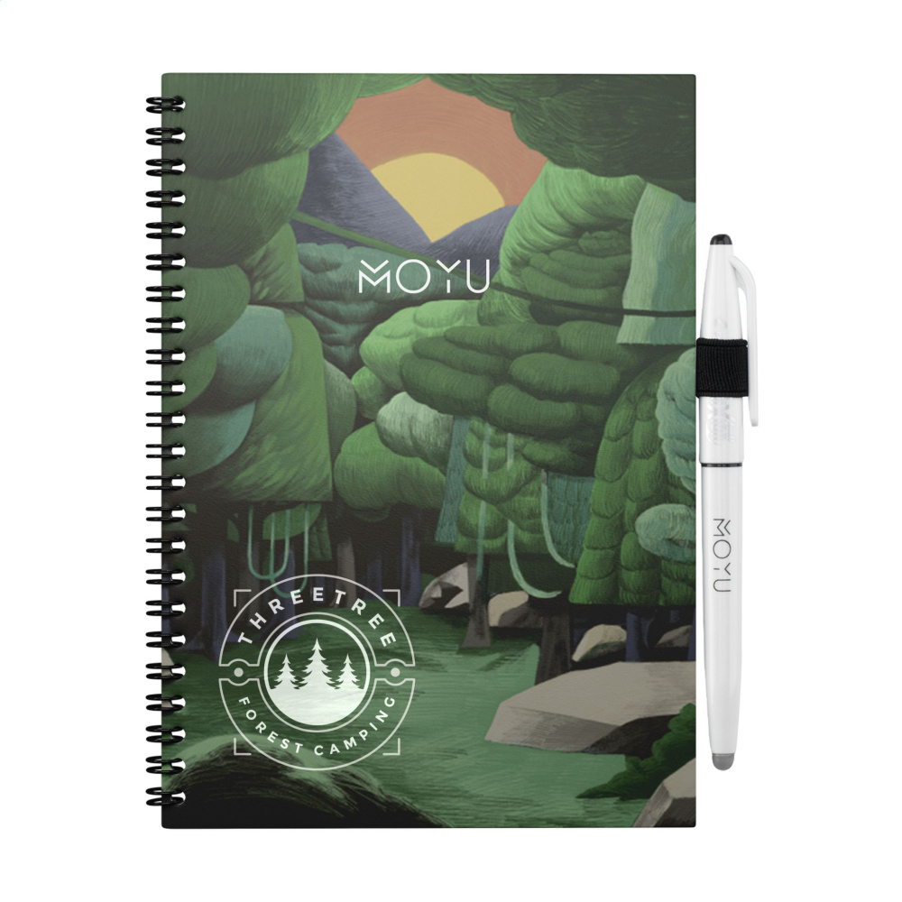 Logotrade promotional products photo of: MOYU Erasable Stone Paper Notebook Custom SoftCover