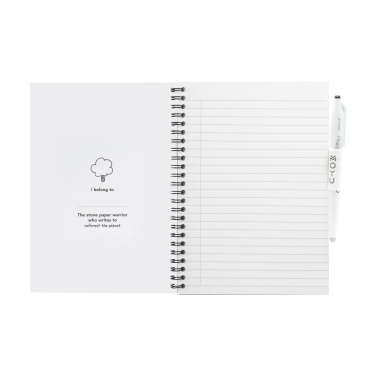 Logo trade promotional product photo of: MOYU Erasable Stone Paper Notebook Custom SoftCover