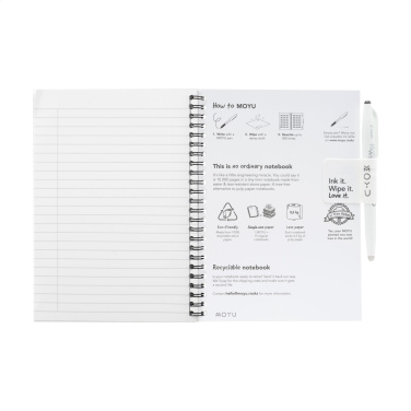 Logo trade promotional merchandise image of: MOYU Erasable Stone Paper Notebook Custom SoftCover