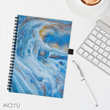 Logo trade promotional giveaways picture of: MOYU Erasable Stone Paper Notebook Custom SoftCover