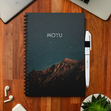 Logo trade promotional merchandise picture of: MOYU Erasable Stone Paper Notebook Custom SoftCover