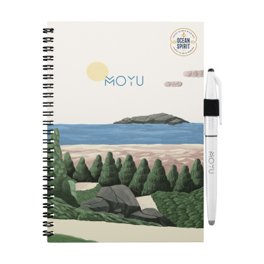 Logo trade corporate gifts image of: MOYU Erasable Stone Paper Notebook Custom SoftCover