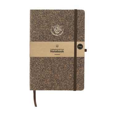 Logotrade promotional giveaways photo of: CoffeeGround Cork Paper Notebook A5