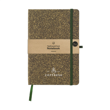 Logotrade promotional merchandise picture of: TeaGround Cork Paper Notebook A5