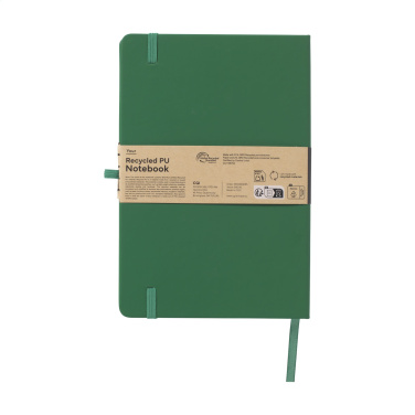 Logo trade promotional giveaways picture of: Recycled GRS PU Paper Notebook A5