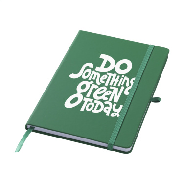 Logotrade promotional item picture of: Recycled GRS PU Paper Notebook A5