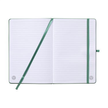 Logo trade promotional merchandise picture of: Recycled GRS PU Paper Notebook A5