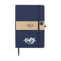 Recycled GRS PU Paper Notebook A5, navy