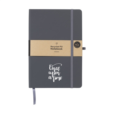 Logotrade promotional giveaway image of: Recycled GRS PU Paper Notebook A5