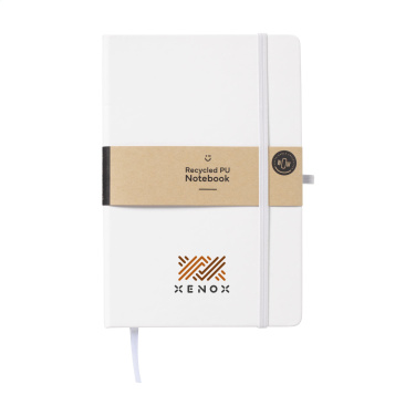 Logotrade promotional giveaway image of: Recycled GRS PU Paper Notebook A5