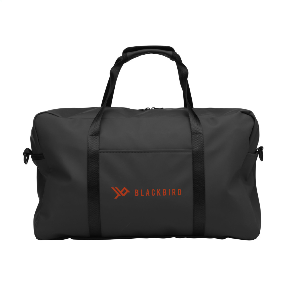 Logo trade promotional giveaways image of: Lennon RCS Recycled PU Sports-/Travelbag