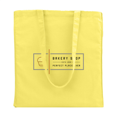 Logo trade promotional products image of: Colour Square Bag (160 g/m²) cotton bag