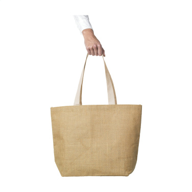 Logo trade promotional giveaways image of: Elegance Bag jute shopper