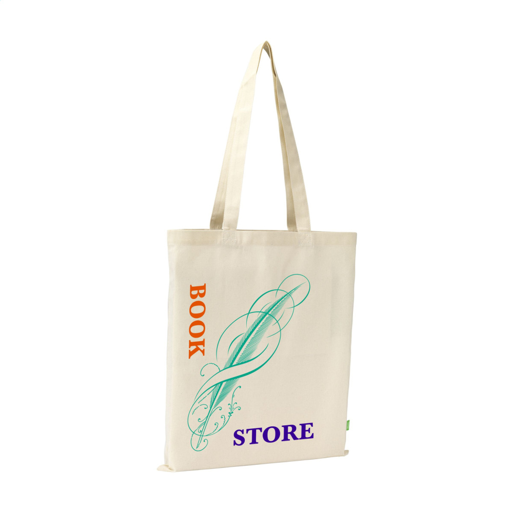 Logo trade promotional merchandise image of: Organic Cotton GOTS Shopper (140 g/m²) bag