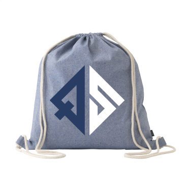 Logotrade promotional merchandise image of: GRS Recycled Cotton PromoBag (180 g/m²) backpack