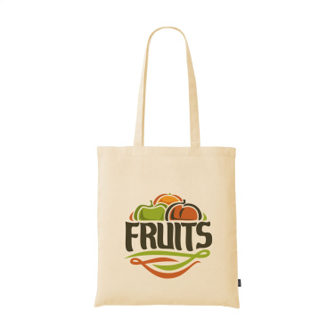 Logo trade promotional gifts picture of: GRS Recycled Cotton Shopper (180 g/m²) bag