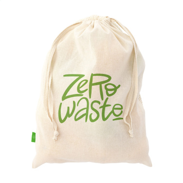 Logo trade promotional items image of: Natura Organic GOTS Mesh Bag (120 g/m²) fruit bag