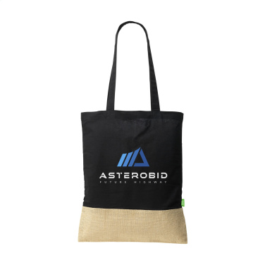 Logotrade corporate gift picture of: Combi Organic Shopper (160 g/m²) bag