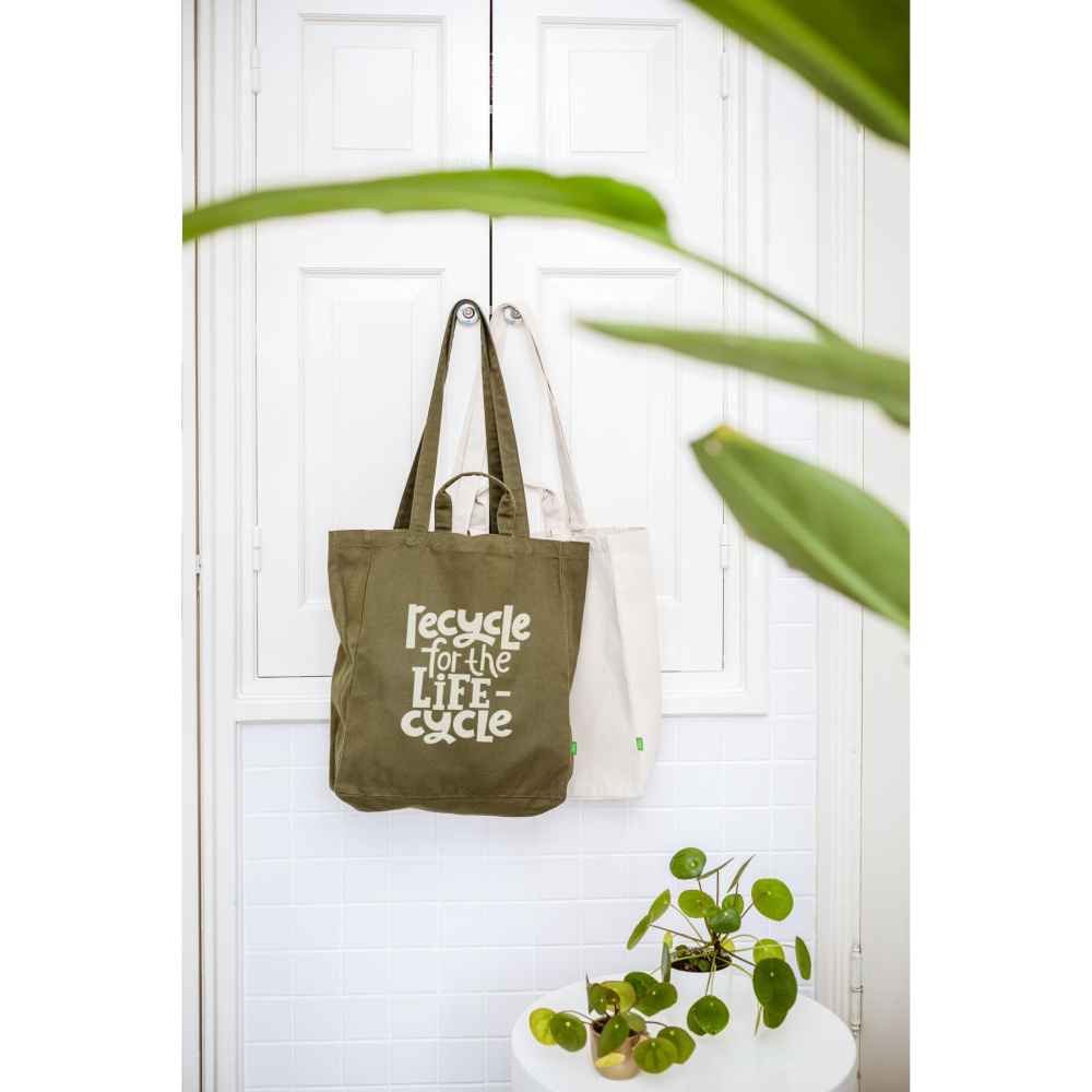 Logo trade advertising product photo of: Organic Cotton Canvas Tote Bag (280 g/m²)