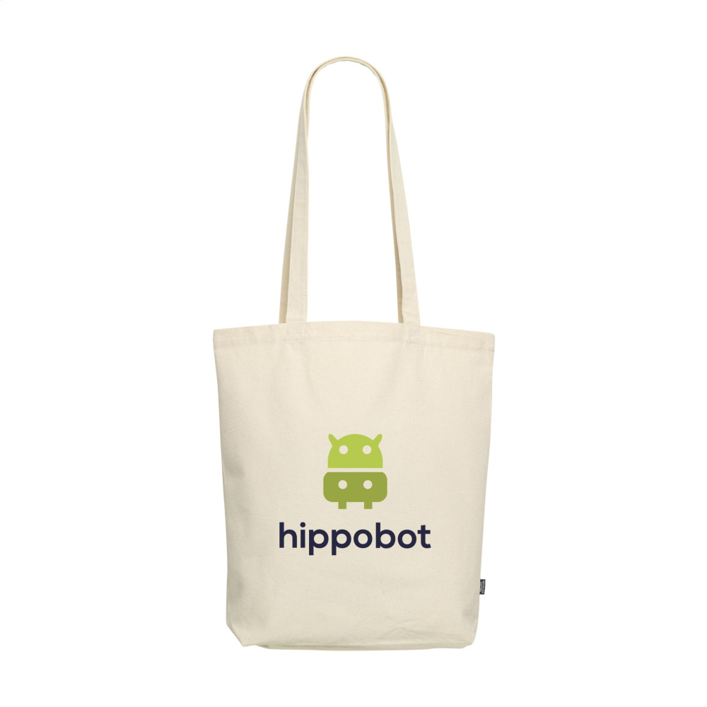 Logo trade promotional merchandise image of: GRS Recycled Canvas Bag Natural (260 g/m²)