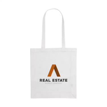 Logo trade promotional gifts image of: Colour Square Bag GRS Recycled Cotton (150 g/m²)