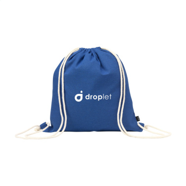 Logo trade promotional products image of: PromoColour GRS Recycled Cotton Backpack (150 g/m²)