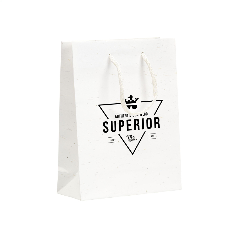 Logotrade advertising product picture of: Leaf It Bag recycled with straw fibres (180 g/m²) S