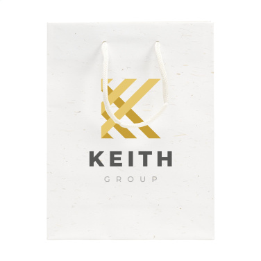 Logo trade advertising products image of: Leaf It Bag recycled with straw fibres (180 g/m²) S