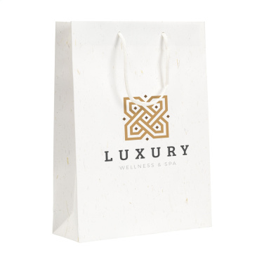 Logotrade advertising product image of: Leaf It Bag recycled with straw fibres (180 g/m²) L