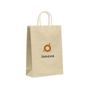 Logo trade promotional products picture of: Leaf It Bag recycled grass paper (120 g/m²) L