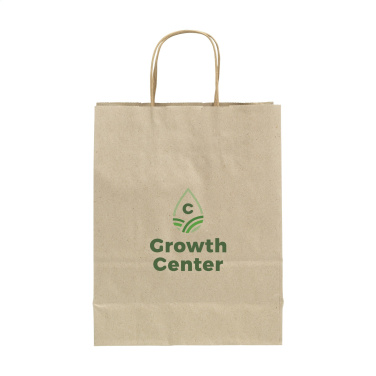 Logotrade business gift image of: Leaf It Bag recycled grass paper (90 g/m²) S