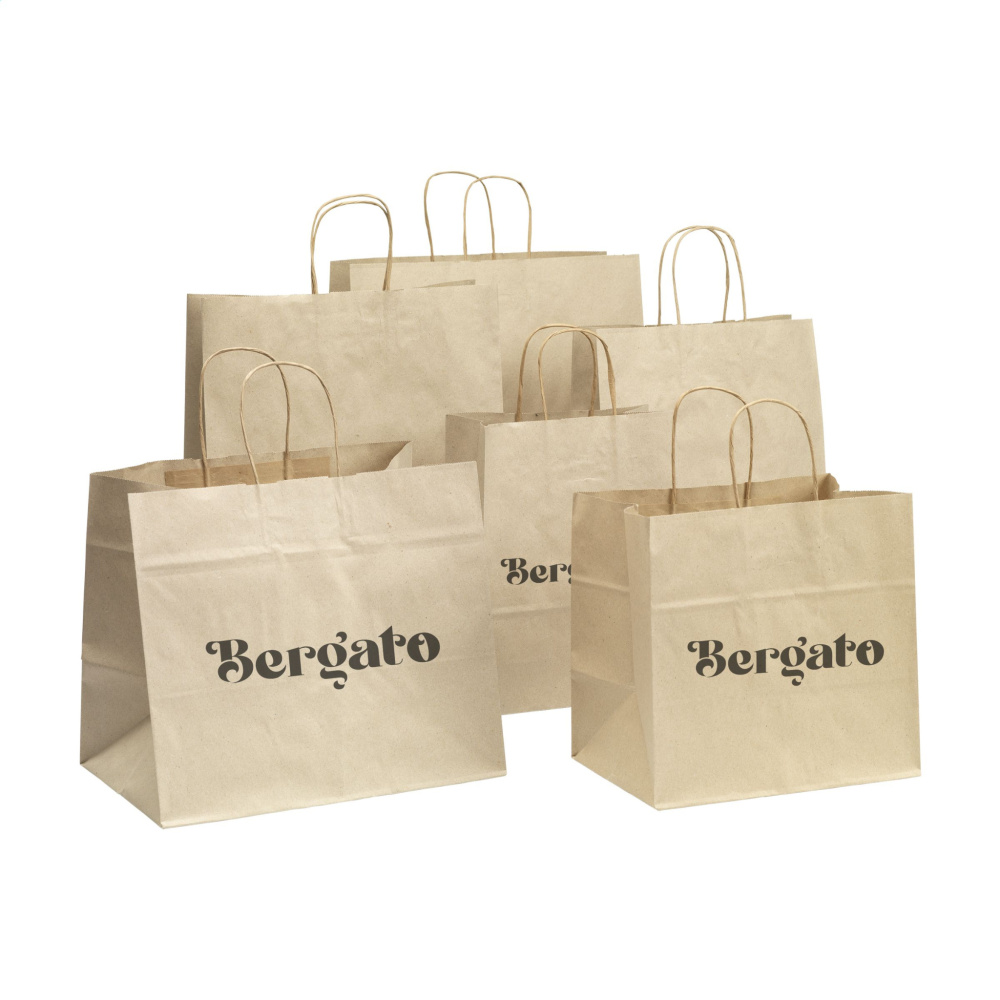 Logotrade promotional giveaway picture of: Leaf It Bag Wide recycled grass paper (90 g/m²) M