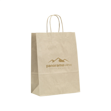 Logo trade promotional gift photo of: Leaf It Bag Wide recycled grass paper (90 g/m²) M