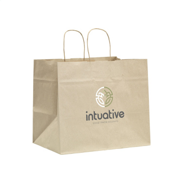 Logotrade promotional merchandise picture of: Leaf It Bag recycled grass paper (90 g/m²) XL