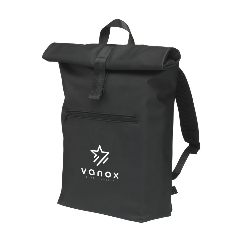 Logo trade corporate gift photo of: Lennon Roll-Top Recycled Backpack