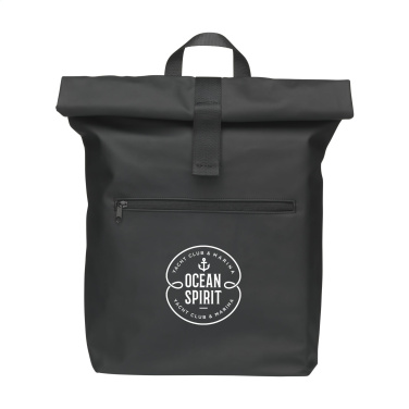 Logo trade corporate gifts picture of: Lennon Roll-Top Recycled Backpack