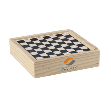 Logo trade advertising products image of: WoodGame 5-in-1 game set