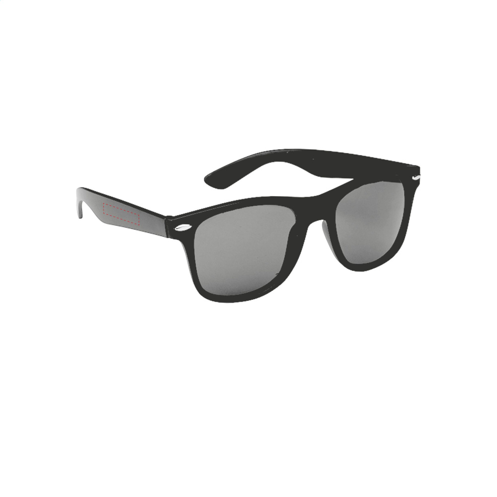 Logo trade promotional items picture of: Malibu Matt Black sunglasses