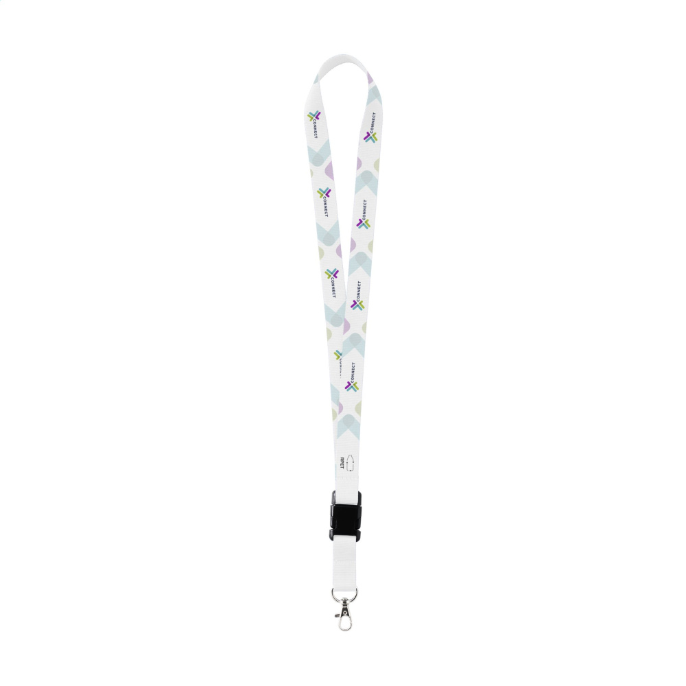 Logo trade promotional merchandise image of: Lanyard Sublimation Buckle RPET 2 cm keycord