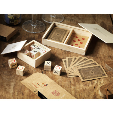 Logotrade corporate gift image of: Tic Tac Toe Game Bamboo