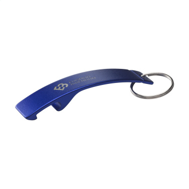 Logo trade promotional merchandise picture of: Alu Opener GRS Recycled keyring