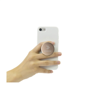 Logo trade promotional merchandise photo of: PopSockets® Aluminium telephone holder