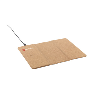 Logo trade promotional item photo of: Cork Wireless Charging Mousepad