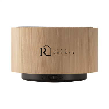 Logo trade corporate gifts picture of: Wave Bamboo Wireless Speaker