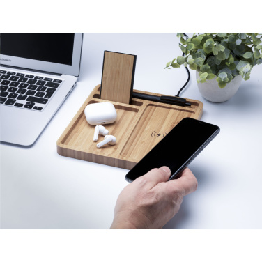 Logotrade promotional product picture of: Bamboo Organizer charger