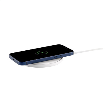 Logotrade business gift image of: Coil RCS Recycled Wireless Charger