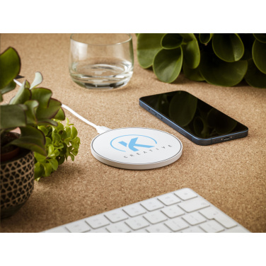 Logotrade business gift image of: Coil RCS Recycled Wireless Charger