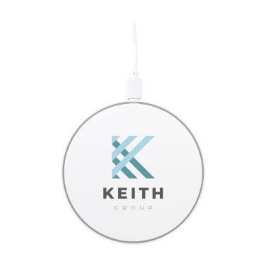 Logotrade promotional merchandise image of: Coil RCS Recycled Wireless Charger