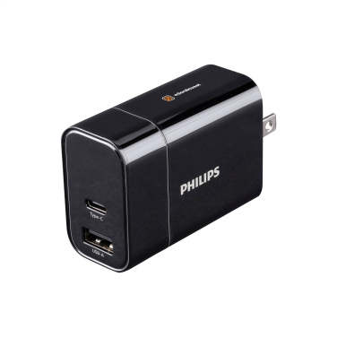 Logo trade promotional gifts image of: Philips Travel Charger