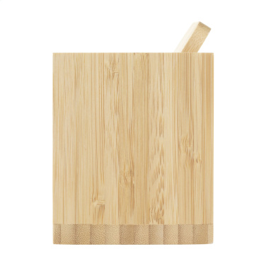 Logo trade promotional merchandise picture of: Bamboo Boss 15W charger/pen holder